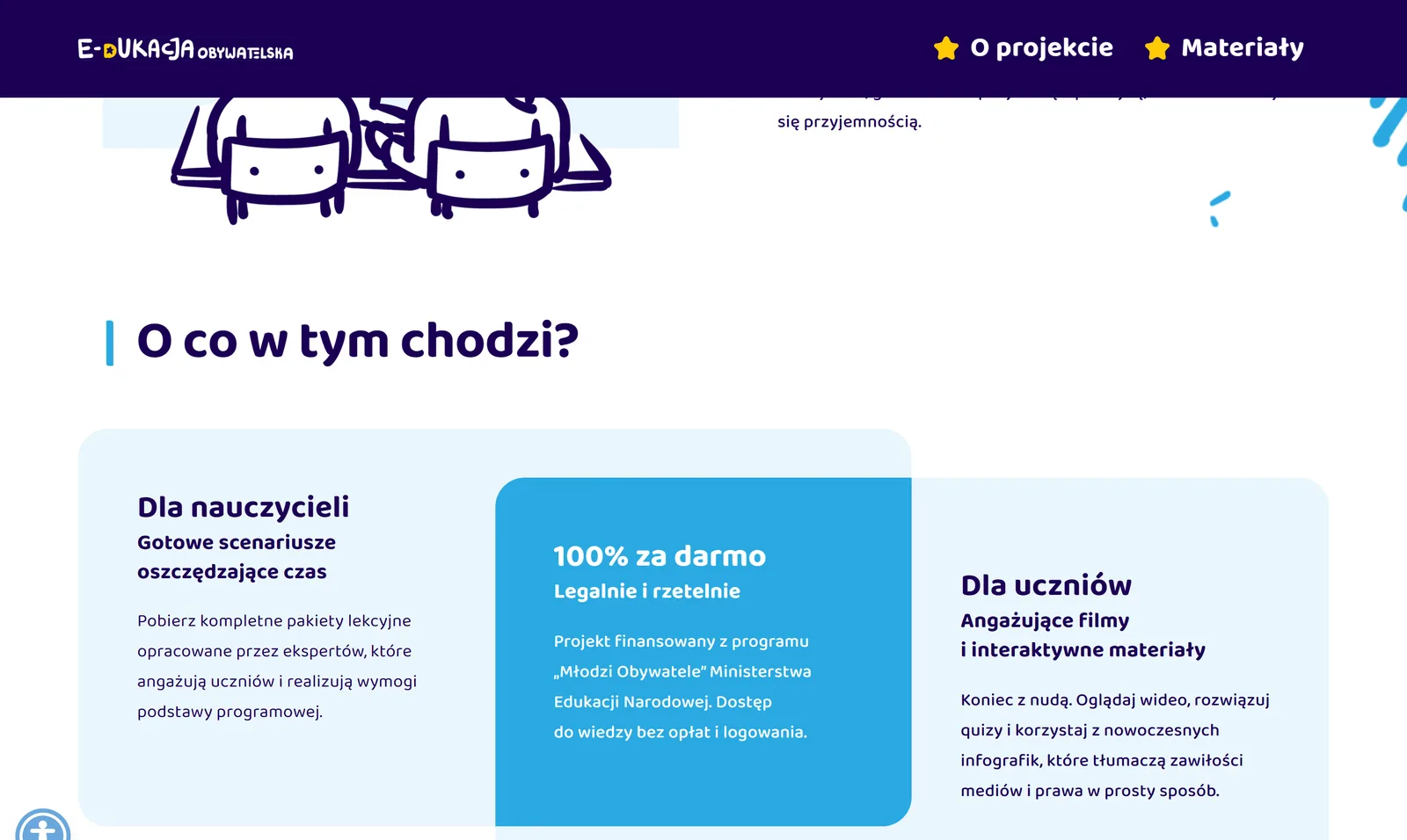 Sekcja materiałów dydaktycznych do pobrania